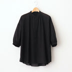 半透明の沈黙 Flare blouse #Black [TLF-225-sh009-cdv]