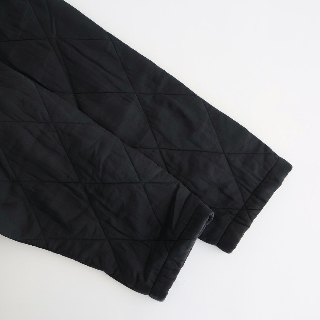 PADDED BANGALORE SILK PLAIN FRONT BUTTON SHORT COAT #9900 BLACK [NMDS25582]