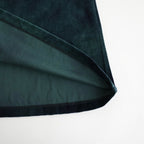 tie-dyed cotton velour flared skirt #navy × pine green [WXFL-UW117]