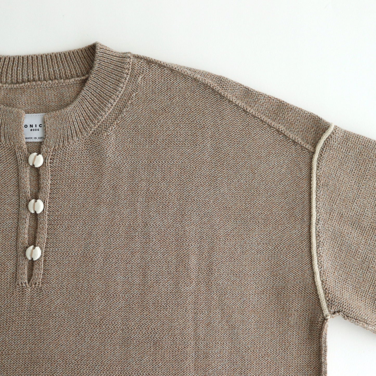 Cotton-Wool Jumper #Beige Mix [oni057]