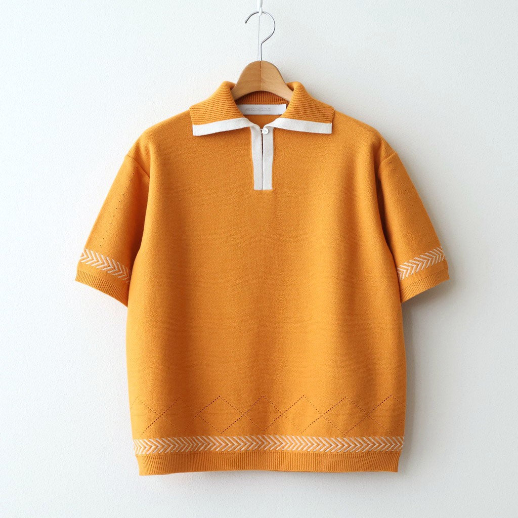 Kafusho Polo Knit #Orange [261808]
