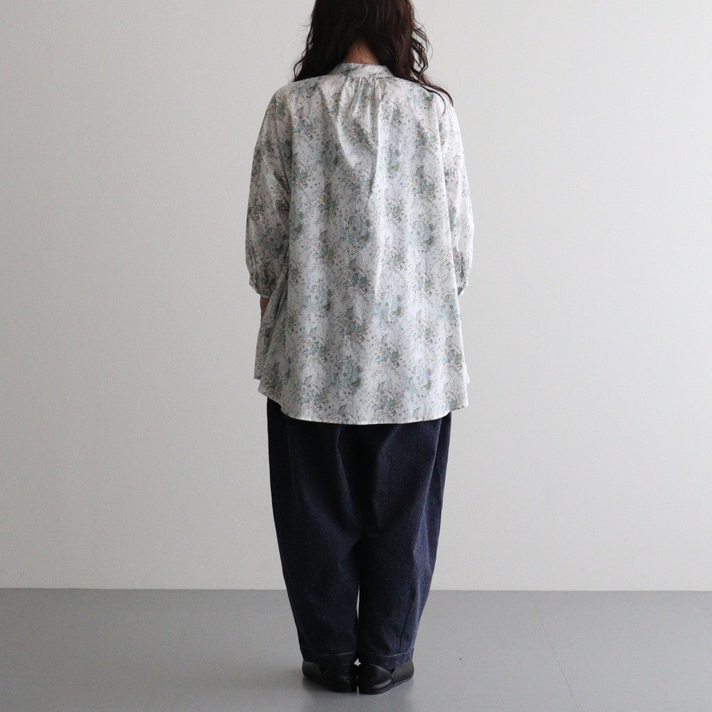 LIBERTYFABRICS Flared blouse #Keighley [26F-SH013-LP]