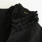 FRILL DECORATION JACKET #Black [no.7315]
