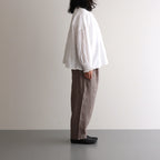 Organic linen twill tuck easy pants #Mocha [GT252PT006]