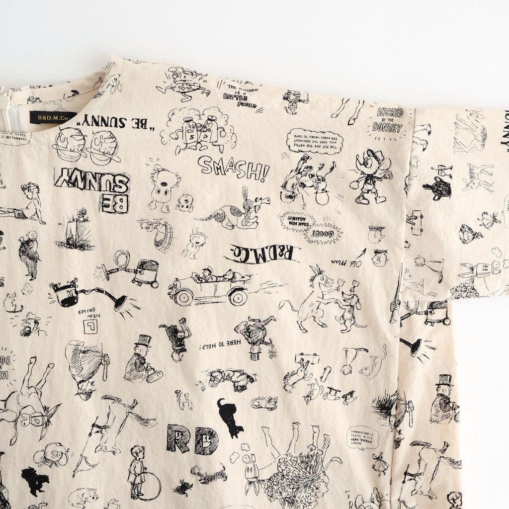 GRAFFITI PULLOVER DRESS #Natural [no.7943]