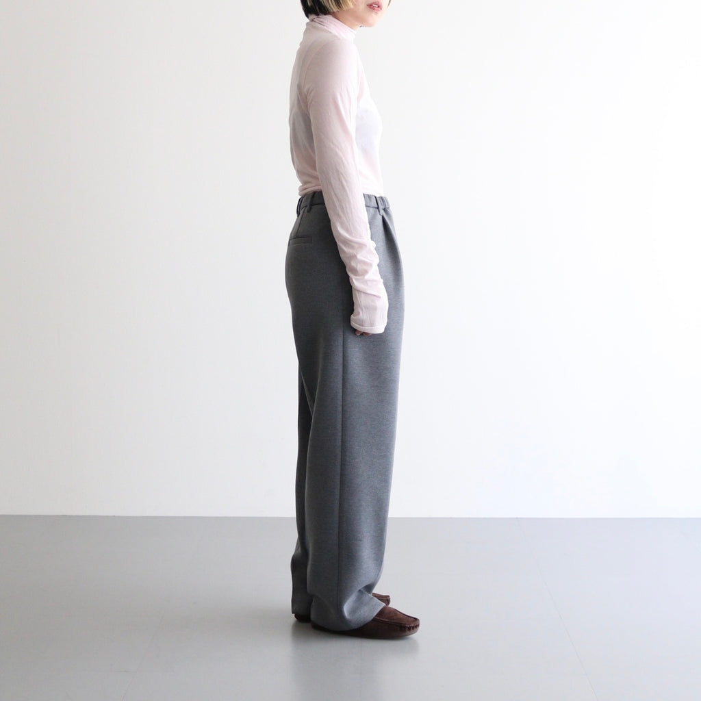 high twist cotton sheer jersey turtle-neck Tee #light pink [WVFL-UW104]