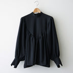 記憶の庭 Stand collar blouse #Black [26F-SH046-RP]