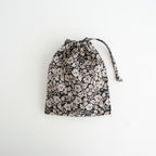 WILD BERRY DRAWSTRING BAG (S) #Flax [no.7768]