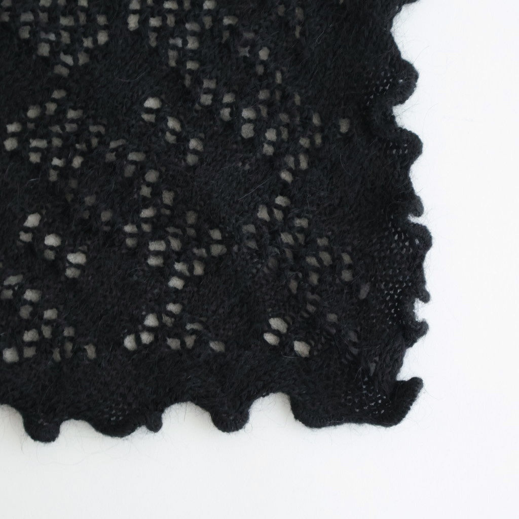 TRIANGLE SCARF #9900 BLACK [BNSL2551]