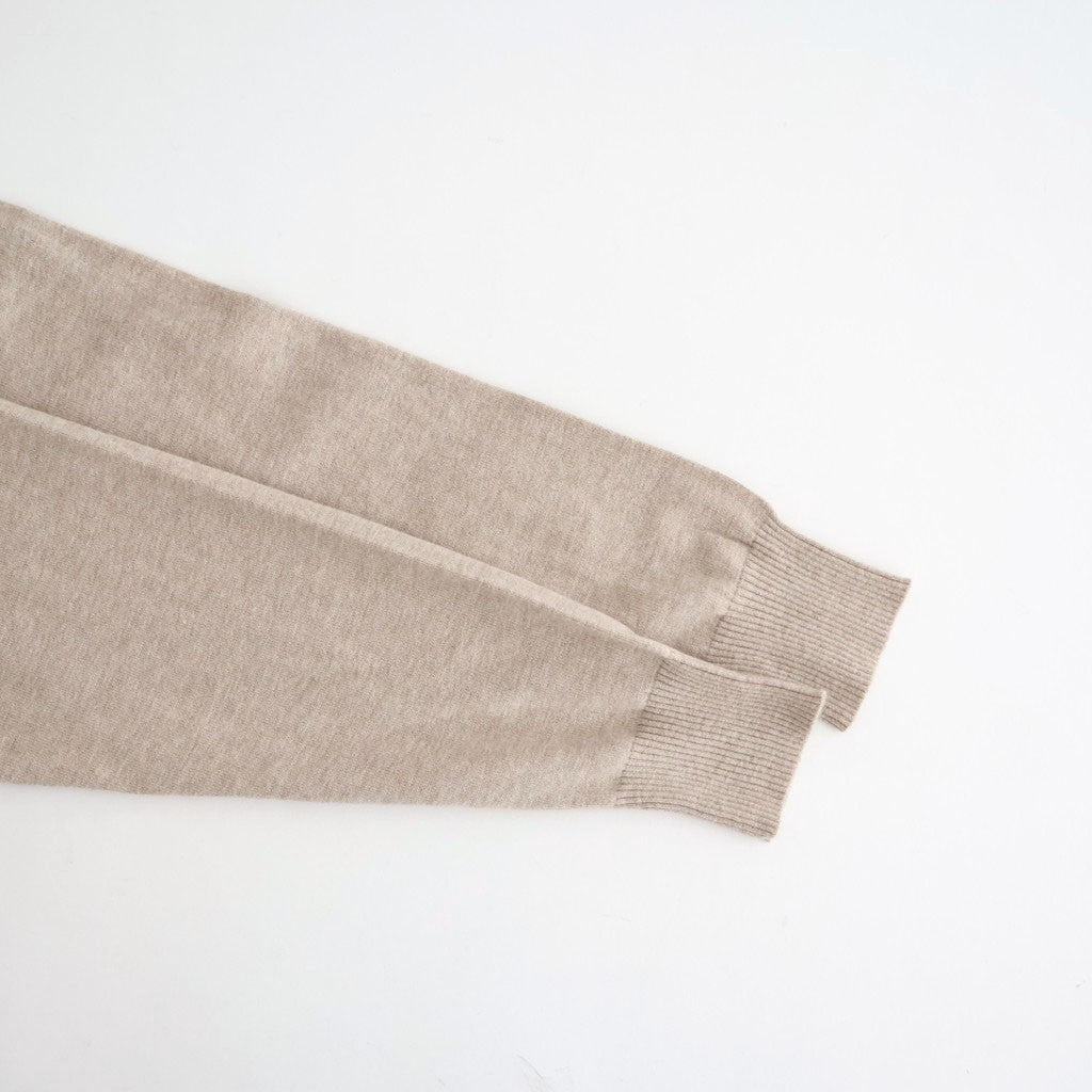 14GG PLAIN STITCH COTTON/NYLON/SILK CREW-NECK PULLOVER #8200 LT.BEIGE [NNSL26502]
