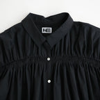 shirring blouse #paper BK [KJ602AW44]