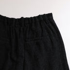 Bishu original wool herringbone tuck pants #black herringbone [TS243PT099]