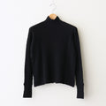 Cotton-boucle Basket Top #Black [oni050]