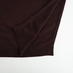 ex super fine woolen wool high-gauge knit P/O #mahogany [WXFL-UW120]