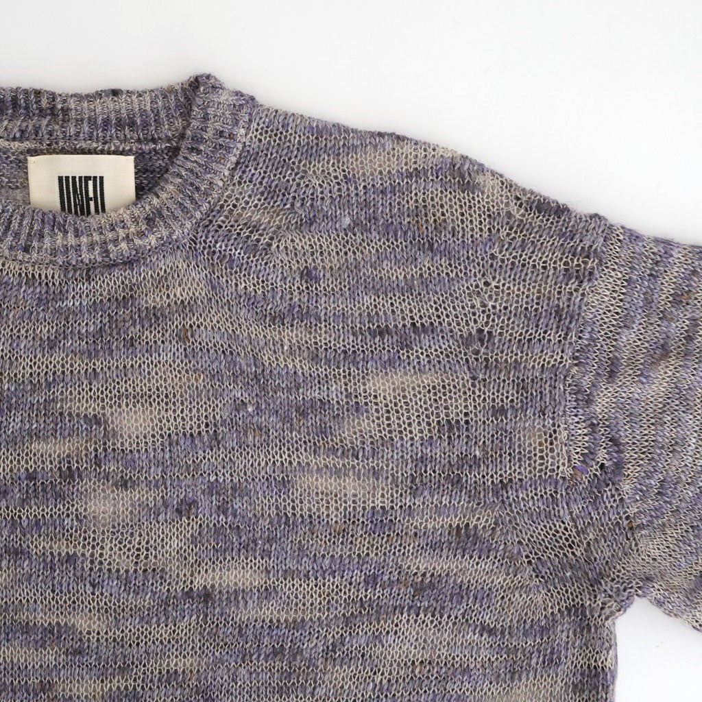 linen & silk melange slub yarn P/O #violet melange [WXSP-UW101]