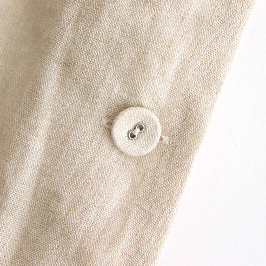 FRILL DECOLATION BUTTON BIB #Antique White [no.7316]