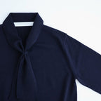Okunensha scarf Knit #Navy [262805]
