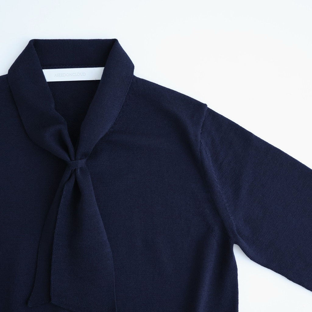 Okunensha scarf Knit #Navy [262805]