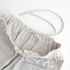 COTTON/LINEN DYED WEATHER 2TUCK TAPERED EASY PANTS #9200 LT.GREY [GNMDS2501CLW]