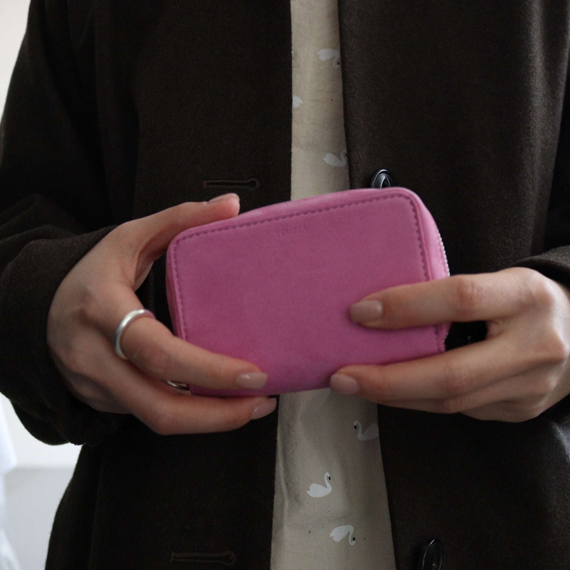 MINI ZIP #NUBUK PINK [TMB-1916A]