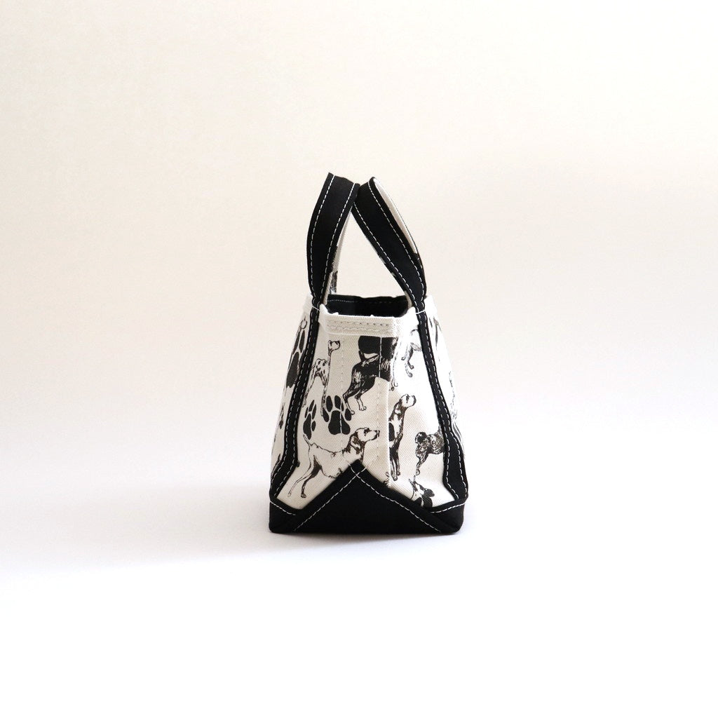 TOTE BAG MINI #DOG FOOT PRINT / BLACK [TMB-2225N]