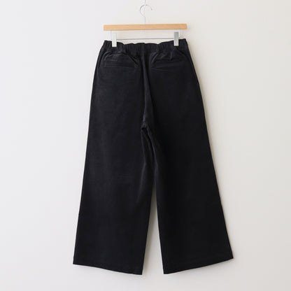 11WALE CORDUROY EASY WIDE PANTS #9900 BLACK [GNMDS2052CP]