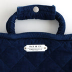 INDIGO LIGHT CORDUROY QUILTING MARCHE BAG (S) #Indigo [no.7039]