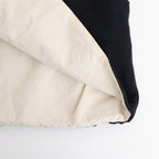 COTTON WOOL SHIRRING VEST #Black [no.7701]