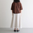 Fesca Linen Knit No Collared #D.brown [A232251TK766]