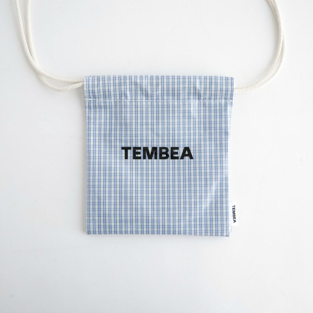 巾着POCHETTE #CHECK LT-BLUE [TMB-2586H]