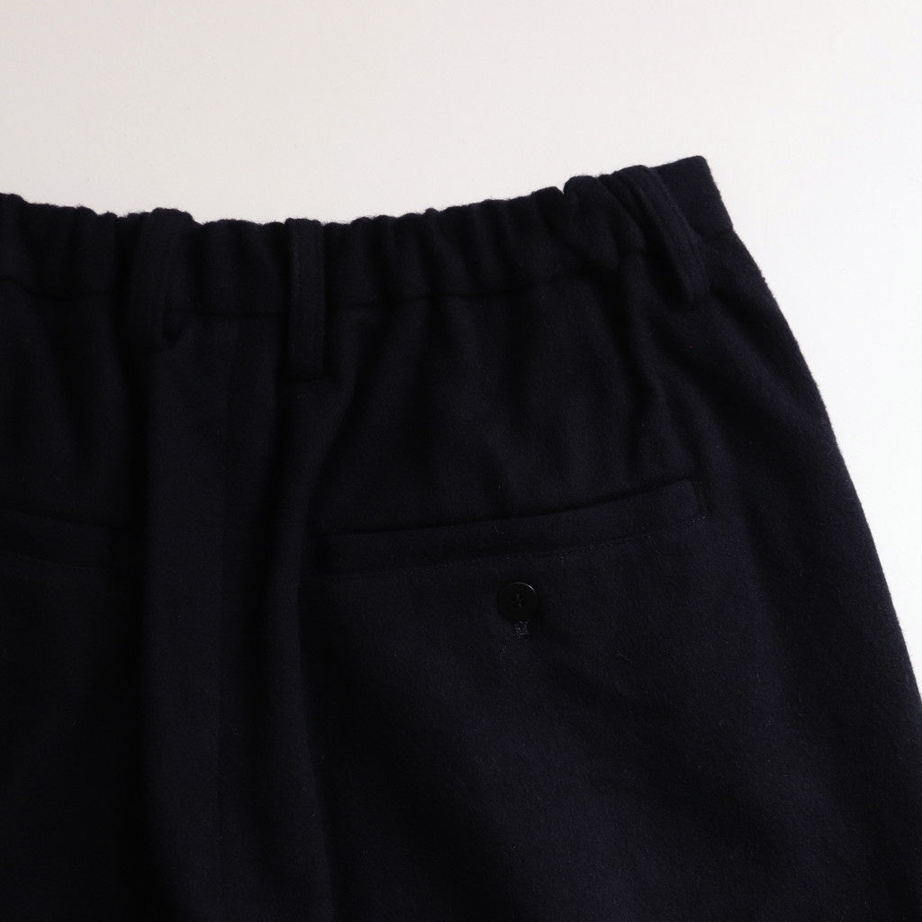 Wool cashmere beaver tuck pants #Navy [TS243PT099]