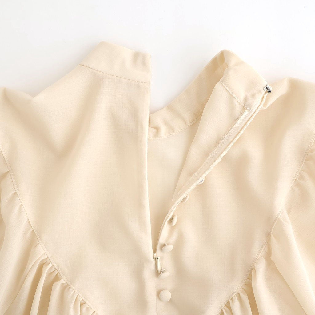 輝かしい影 Stand collar blouse #écru [TLF-226-SH001-em]