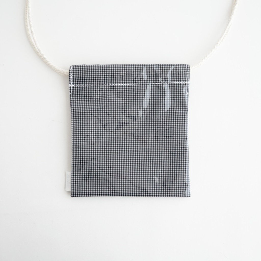 巾着POCHETTE #GINGHAM SMALL BLACK [TMB-2586H]