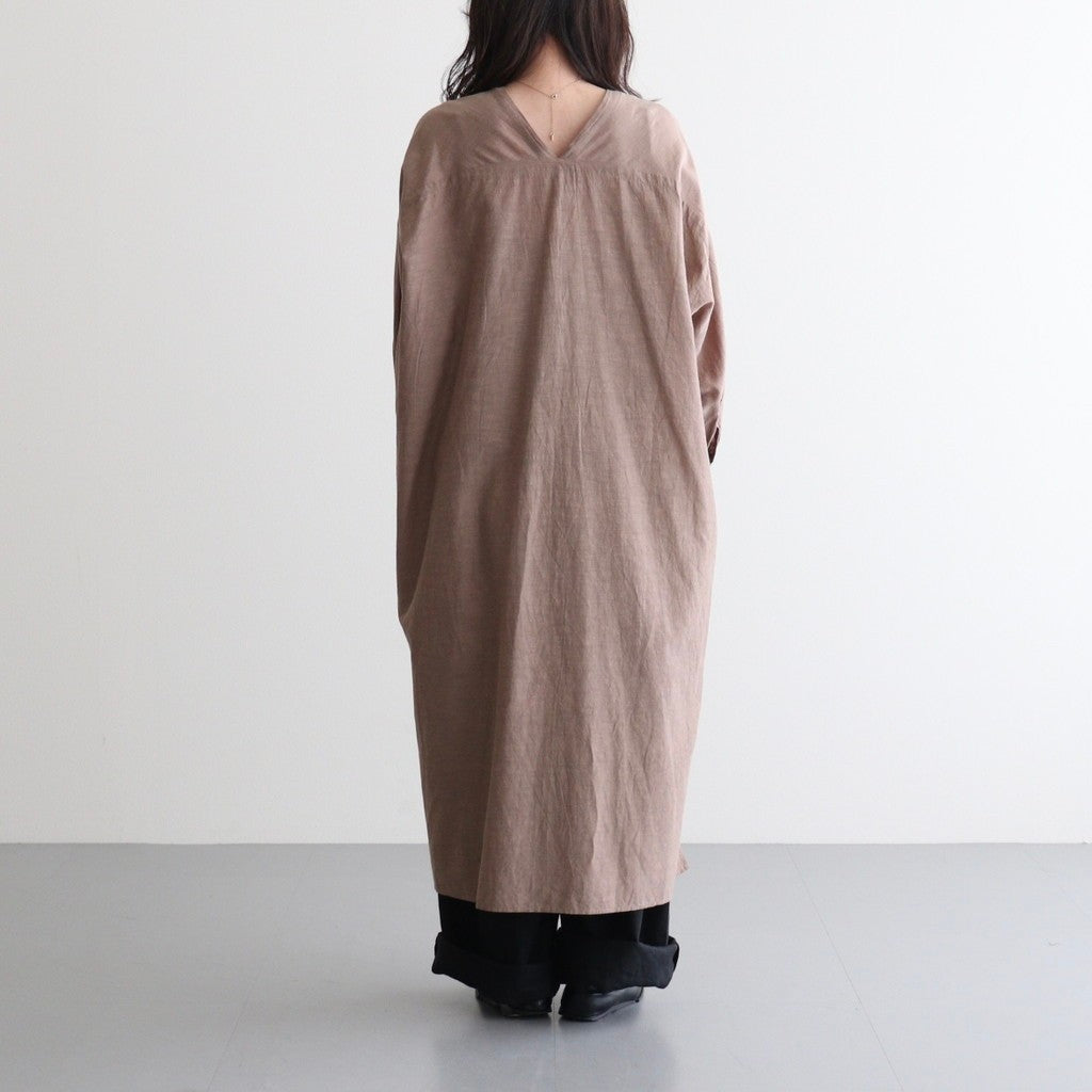 コットンキュプラリネン ガウンOP #021 モカ [TS260OP069]