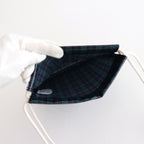巾着POCHETTE #CHECK NAVY [TMB-2586H]