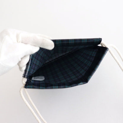巾着POCHETTE #CHECK NAVY [TMB-2586H]