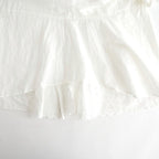 乾いた庭：ヘムレースオーバーシャツ #white [13261-05207]