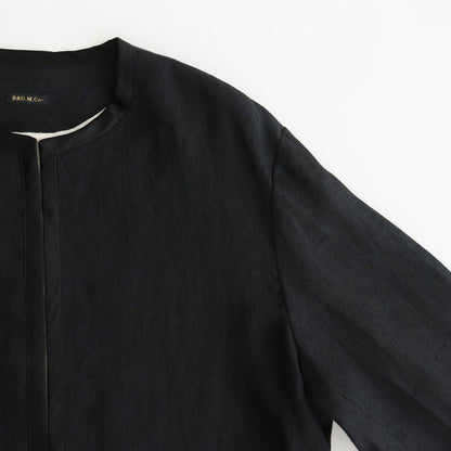 DENSELY LINEN TRIMING BOLERO #Black [no.7311]