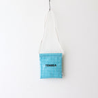 Drawstring bag POCHETTE #GINGHAM TEAL [TMB-2137A]