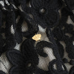 CROWN MOTIF LACE BAG #Black [no.7532]