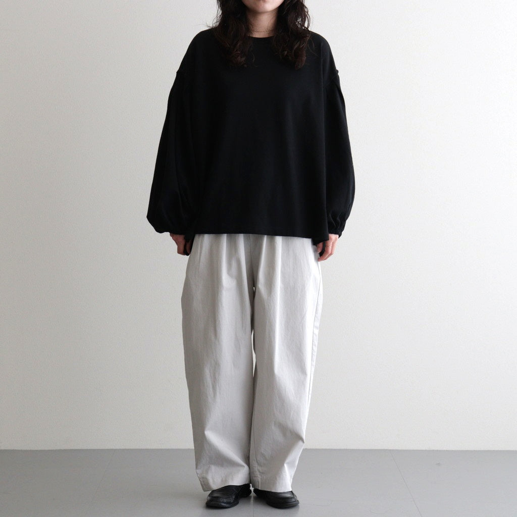 アメリカンコットン天竺 ボリュームスリーブPO #001 クロ [US260CT013]