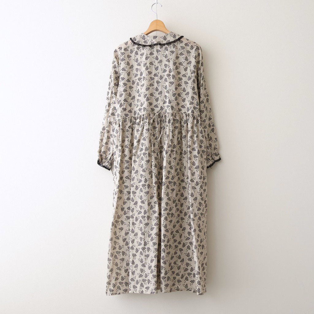 French Komon Dress #beige [31-0039S]