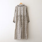 French Komon Dress #beige [31-0039S]