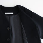 うつくしい沈黙 Collarless long coat #black [TLF-126-co002-FW]