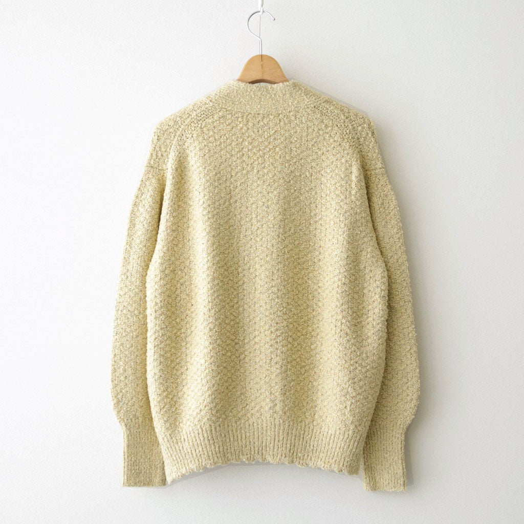 Loop-boucle pocket Cardigan #Yellow [Oni065]