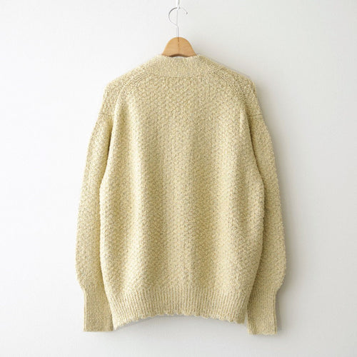 Loop-boucle pocket Cardigan #Yellow [Oni065]