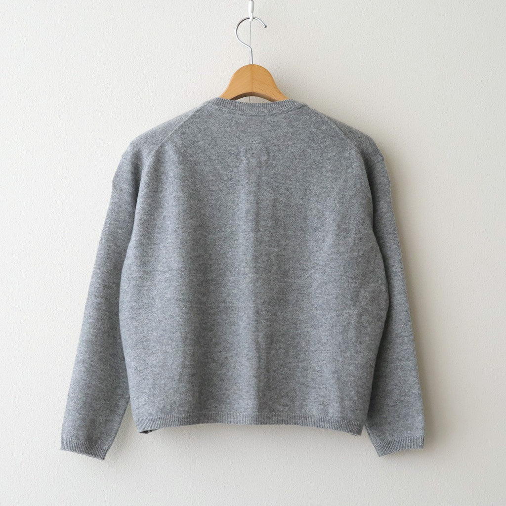 Lister Wool Cashmere Cardigan #L.GRY [A232252TK809]