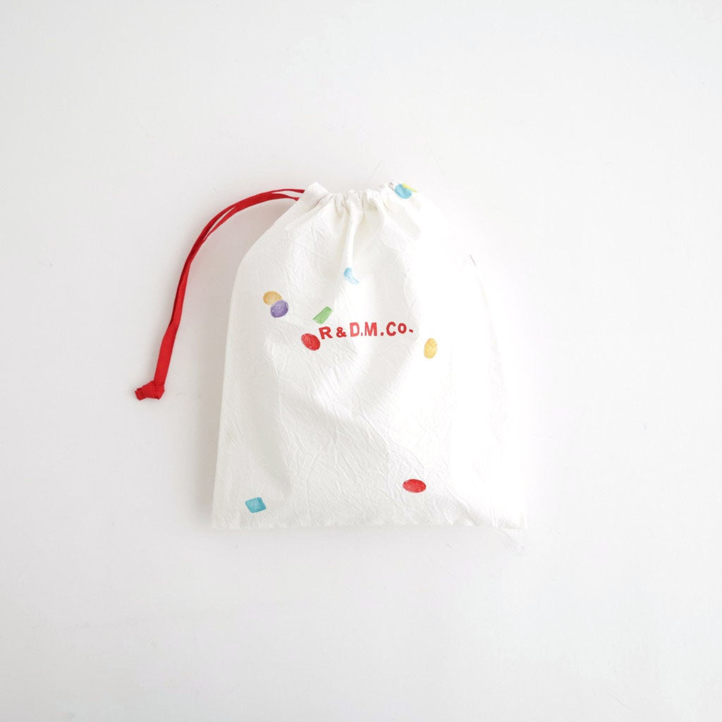 D.C. DRAWSTRING BAG (S) #White [no.8206]