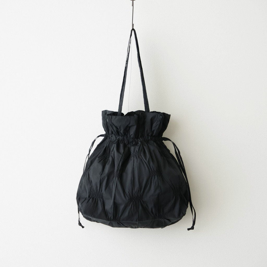 S.J. DRAWSTRING TOTE BAG #Black [no.8263]
