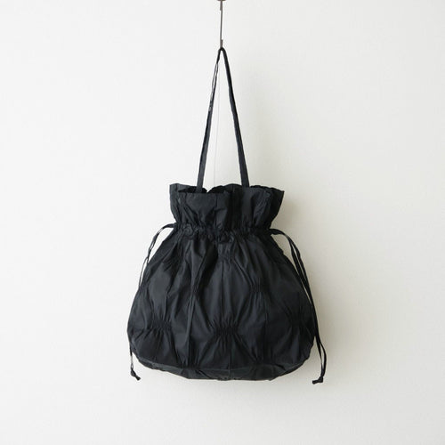 S.J. DRAWSTRING TOTE BAG #Black [no.8263]